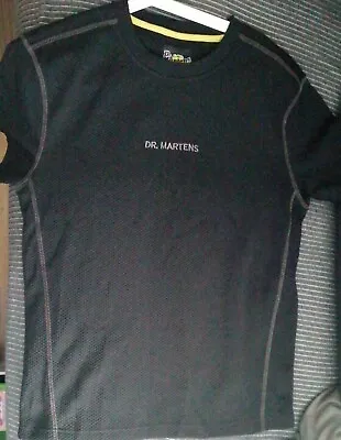Buy Dr Martens Industrial Wear DM’s Black Tee Shirt Workwear Size M/L • 15.38£