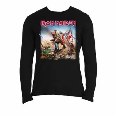 Buy Officially Licensed Iron Maiden Trooper Mens Black Long Sleeve T Shirt • 19.95£