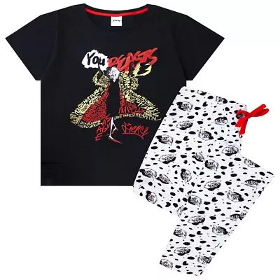 Buy 101 Dalmatians Womens/Ladies You Beasts Cruella De Vil Pyjama Set NS5830 • 18.45£