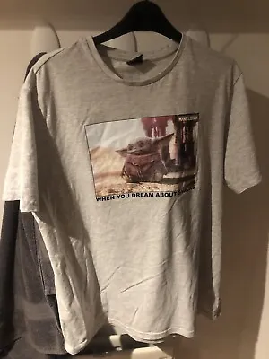 Buy Baby Yoda Grogu The Mandalorian T-shirt Pyjamas Size L Adult Men’s • 15.99£