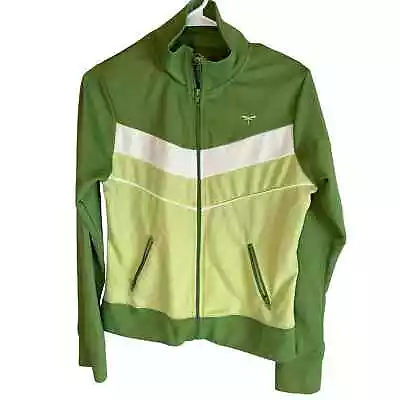 Buy Vintage Vanity Brand Green Zipper Lightweight Jacket - Women's Size Medium  • 18£