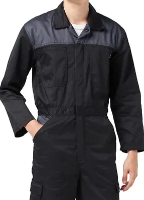 Buy Dickies EVERYDAY Mens Adjustable Cuffed Comfortable Durable Coverall Navy • 27.95£