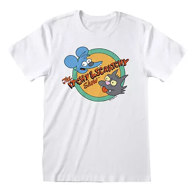 Buy The Simpsons Itchy And Scratchy Show Official Merchandise T-shirt M/L/XL New • 18.02£