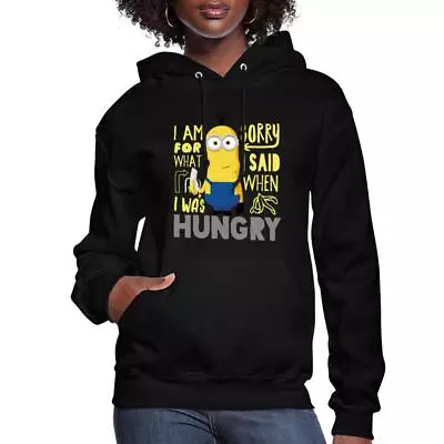 Buy Minions Merch Hungry Kevin Funny Quote Licensed Women's Hoodie • 44.65£