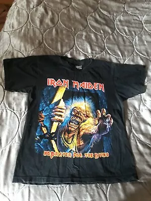 Buy Iron Maiden T Shirt No Prayer For The Dying Good Condition Size Medium • 3£