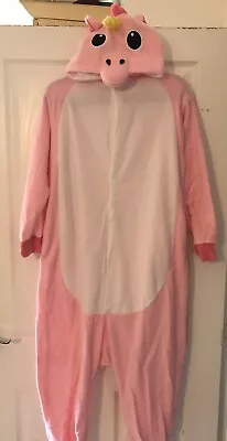 Buy Unisex Size Large Brand New Pink Unicorn All In One Pyjamas • 18.98£