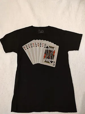 Buy Nickelback - Here & Now Tour 2012 Concert Vip Swag Hand Of Cards Black Tshirt S • 28.92£