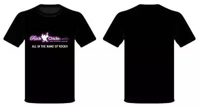 Buy ROCK CHICKS RADIO - Logo - T-Shirt • 12.89£