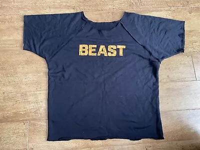 Buy Mens Unique Apparel BEAST T Shirt L Navy  • 3.95£