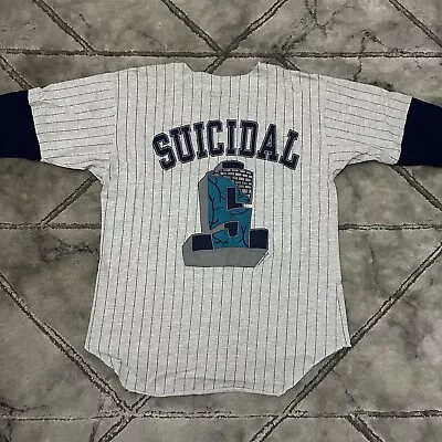 Buy VTG 1993 GIANT Suicidal Tendencies Band Tour Baseball Jersey T Shirt - XL Rock • 99.95£