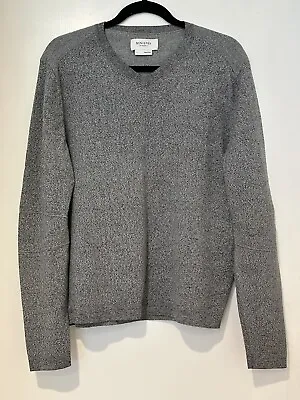 Buy Ministry Of Supply Womens Long Sleeve V Neck Sweatshirt Gray Size Large • 40.72£