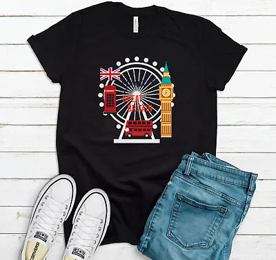 Buy London England Mens Kids T Shirt Great Britain Uk Flag Love Tourist Gift Tee • 7.99£