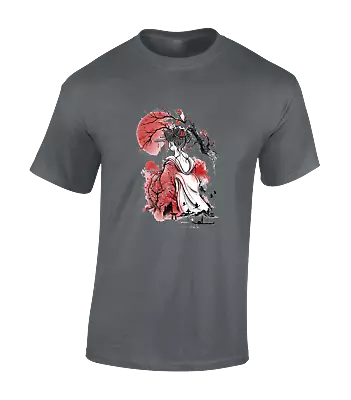 Buy Geisha Japan Mens T Shirt Cool Japanese Samurai Ancient Symbol Fashion Top • 7.99£