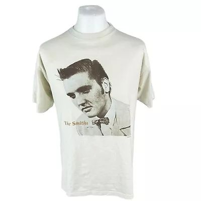 Buy The Smiths T Shirt Vintage Large White Elvis Band Graphic Vintage Tee Manc L • 150£