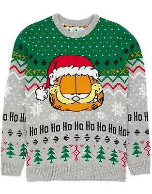 Buy Garfield Grey Christmas Jumper (Mens) • 38.99£