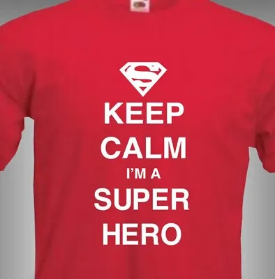 Buy Keep Calm I'm A Superhero - Super Hero Marvel Comic Book  Mens Funny T-shirt • 7.98£