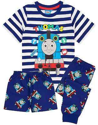 Buy Thomas & Friends Pyjamas Boys Trains T Shirt With Long Or Short Bottoms • 14.99£