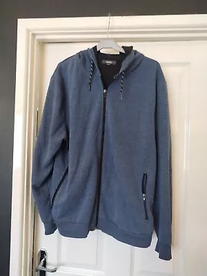 Buy Studio Mens Blue Zip Up Hooded Thin Jacket. Size Xl • 3.50£