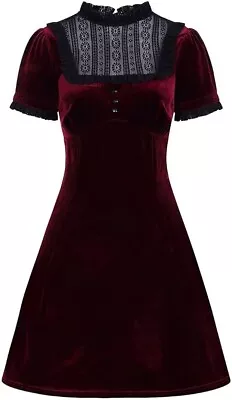 Buy Hell Bunny Velvet Caroline Dress • 61.57£