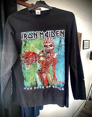 Buy Iron Maiden Book Of Souls Tour Long Sleeved T-Shirt/Top.  • 12.95£
