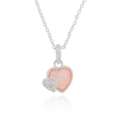 Buy Silver Plated Necklace & Earrings,Sparkle Heart, Candy Collection, Equilibrium • 12.95£