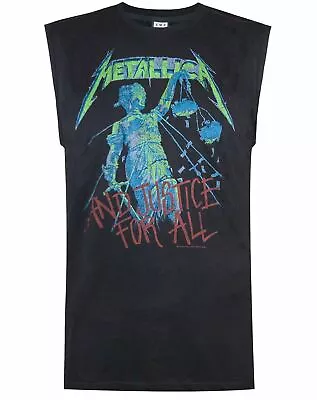 Buy Amplified Metallica Justice For All Men's Sleeveless T-shirt Vest Top • 22.99£