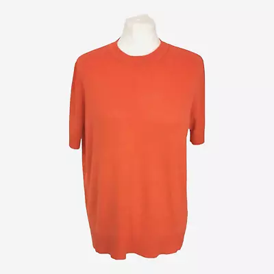 Buy Orange Jumper Size 14 Lightweight Knit Pullover Mango M&S Collection BNWOT • 15£
