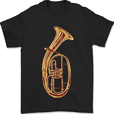 Buy Tenor Horn Brass Musical Instrument Mens T-Shirt 100% Cotton • 6.99£