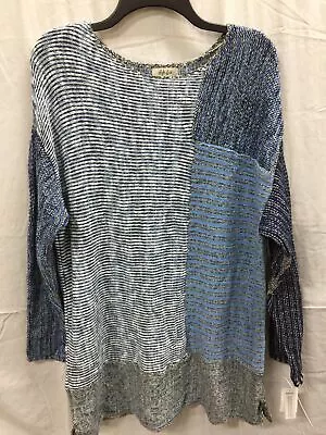 Buy Style Co Blocked Boat-Neck Sweater Blue Combo XS • 15.11£