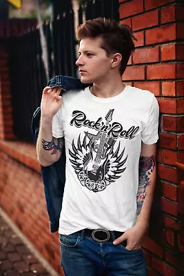 Buy Rock N Roll T-shirt Men's • 11.99£