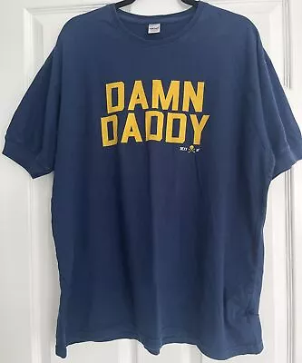Buy Ajaxx63 ‘Damn Daddy’ Navy T-Shirt Size XL • 15£