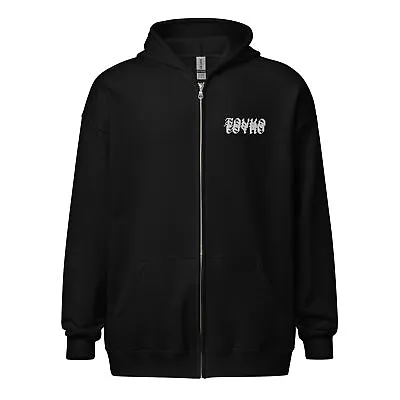 Buy Y2k Oversized Hoodies Retro Hip Hop Jacket Gothic Embroidery Zip Up Sweatshirt • 28.35£