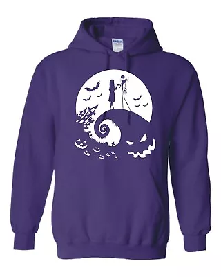 Buy Inspired By The Nightmare Before Christmas  Moon Silhouette  Hoodie • 21.99£