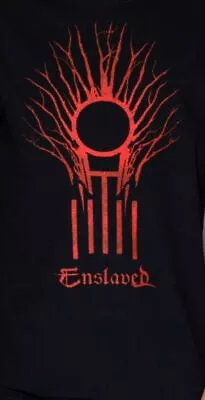 Buy Enslaved Riitiir Lyrics Medium Tshirt  Rock Metal Thrash Death Punk • 11.40£