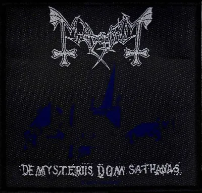 Buy Mayhem De Mysteriis Dom Sathanas Patch Official Black Metal Band Merch • 5.68£