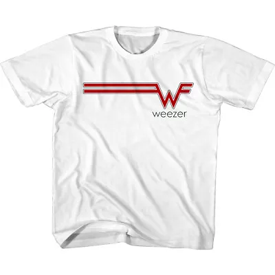 Buy Weezer Striped Logo Kids T Shirt Official Band Merch Alt Rock Merch Toddler Tee • 18.55£