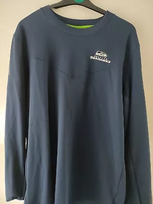 Buy Seattle Seahawks NFL Nike Long Sleeve Dri Fit T Shirt Medium Oversized • 4.99£
