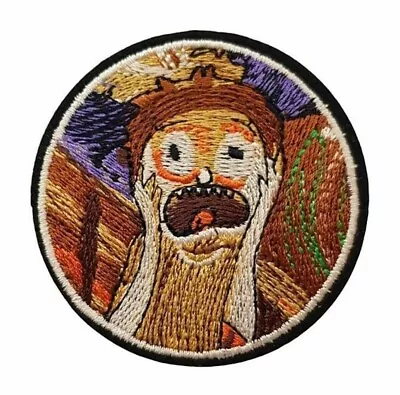 Buy The Scream Edvard Munch Rick And Morty Embroidered Iron On Patch • 5.99£