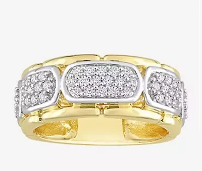 Buy Mens Lab Created White Moissanite Fashion Ring • 568.33£