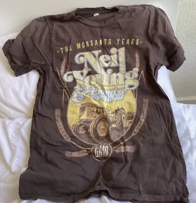 Buy Neil Young T Shirt Rare Country Rock Band Merch Tee Size Small Crazy Horse • 16.50£