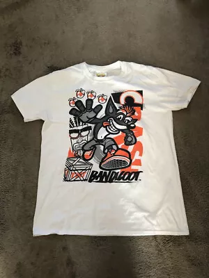 Buy Crash Bandicoot With TNT And Aku Aku - White T-Shirt Size L - Activision/Gildan • 9.99£