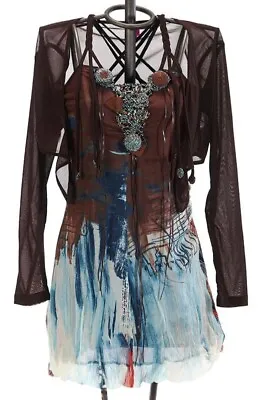Buy Bohemian Save The Queen Dress With Mesh Jacket, M(28” To 32” Bust), NWT • 75£