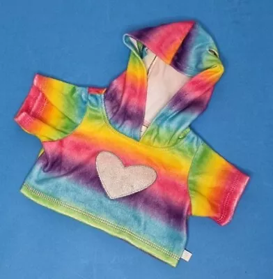 Buy Build A Bear Rainbow Hart Hoodie Hoody Girls Boys Outfit Clothes   • 16.14£