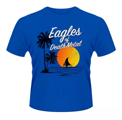 Buy Eagles Of Death Metal Blue Sunset Logo Rock Licensed Tee T-Shirt Men • 18.27£