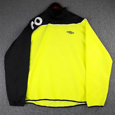 Buy Umbro Jacket Mens Large L High Visability Hi-Vis Long Sleeve Training Running • 9.95£