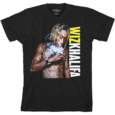 Buy WIZ KHALIFA - Unisex T- Shirt - Blazer -  Black  Cotton  • 16.49£