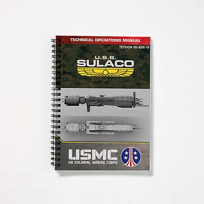 Buy USS Sulaco Technical Operations Manual USMC Weyland Yutani Alien Spiral Notebook • 8.99£