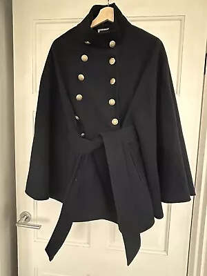 Buy Navy Cape Atmosphere Size 12 Womems Ladies Military Gold Buttons • 3.99£