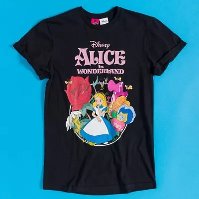 Buy Official Women's Disney Alice In Wonderland Black Boyfriend T-Shirt • 19.99£