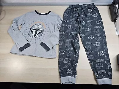 Buy Boys Mandalorian Pyjamas Kids Star Wars Full Length Set Nightwear Age 10-11 • 7.99£